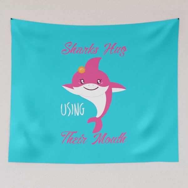 Item preview, Sharks Hug Using Their Mouth: FunnyShark Huging Gift Idea. designed and sold by cutitoutsir.