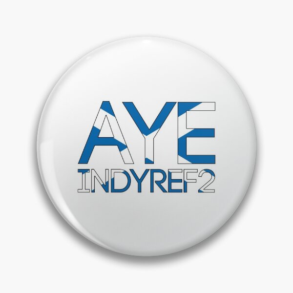 Item preview, AYE INDYREF2, Scottish Independence Saltire Flag Text Slogan designed and sold by MacPean.