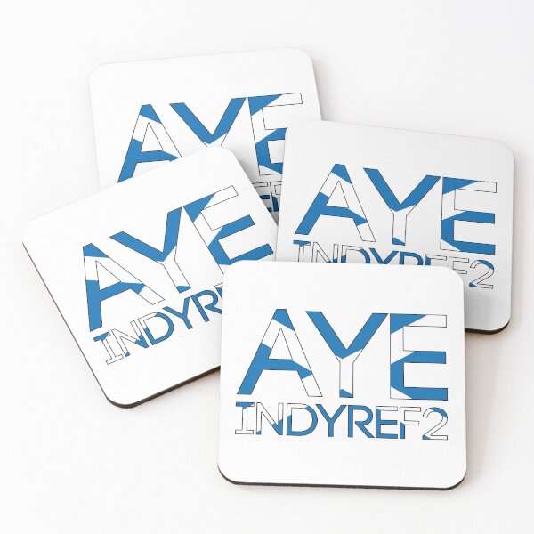 Item preview, AYE INDYREF2, Scottish Independence Saltire Flag Text Slogan designed and sold by MacPean.