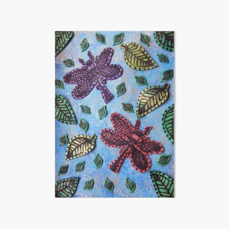 Dragonflies in Flight Art Board Print