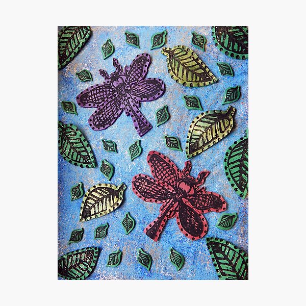 Dragonflies in Flight Photographic Print
