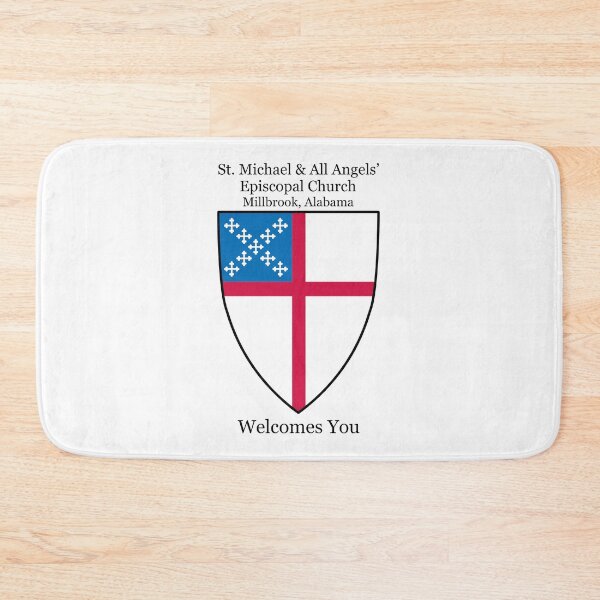 Item preview, St. Michael & All Angels' Episcopal Church Millbrook AL Shield 2 Solid White designed and sold by litmusician.