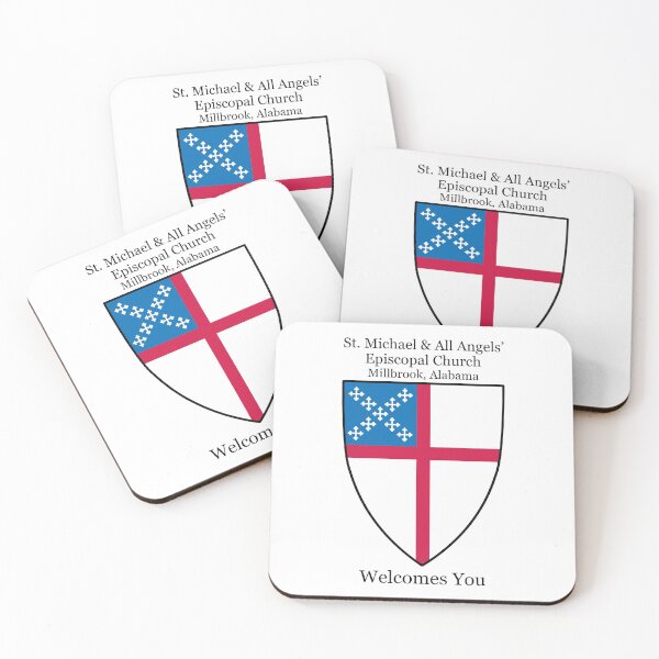 Item preview, St. Michael & All Angels' Episcopal Church Millbrook AL Shield 2 Solid White designed and sold by litmusician.