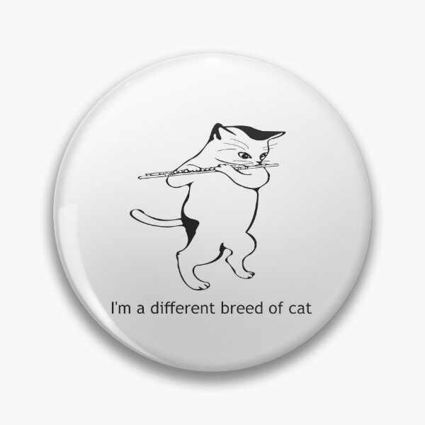 Item preview, A different breed of cat (flute cat) designed and sold by MUZA9.