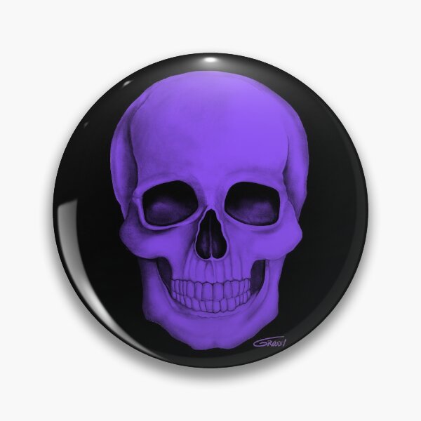 Item preview, Calavera morada (sobre fondo oscuro) designed and sold by GDGCreations.