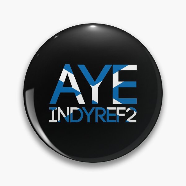 Item preview, AYE INDYREF2, Scottish Independence Saltire Flag Text Slogan designed and sold by MacPean.