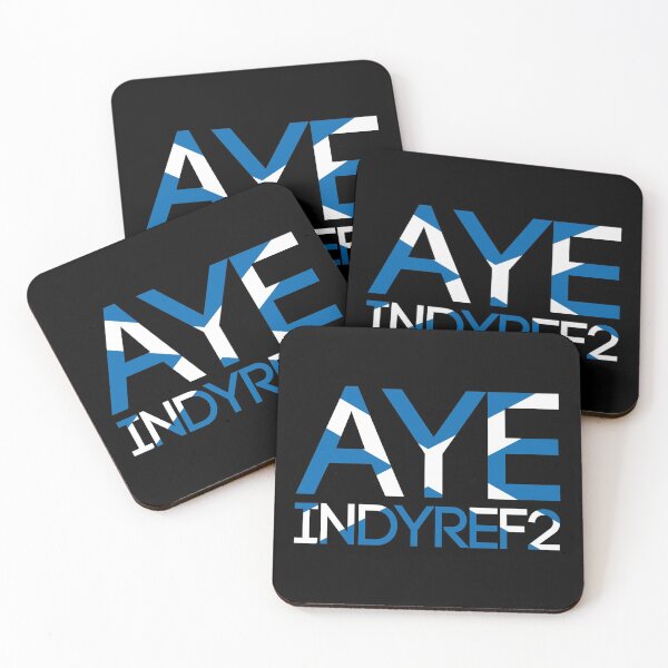 Item preview, AYE INDYREF2, Scottish Independence Saltire Flag Text Slogan designed and sold by MacPean.