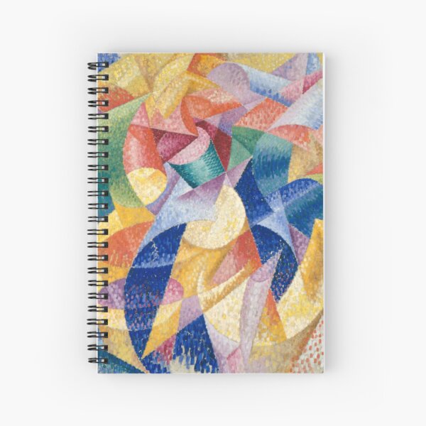 artist, painter, craftsman, Gino Severini, futurism, futurist, art Spiral Notebook