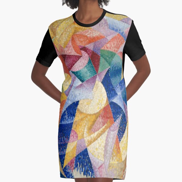artist, painter, craftsman, Gino Severini, futurism, futurist, art Graphic T-Shirt Dress