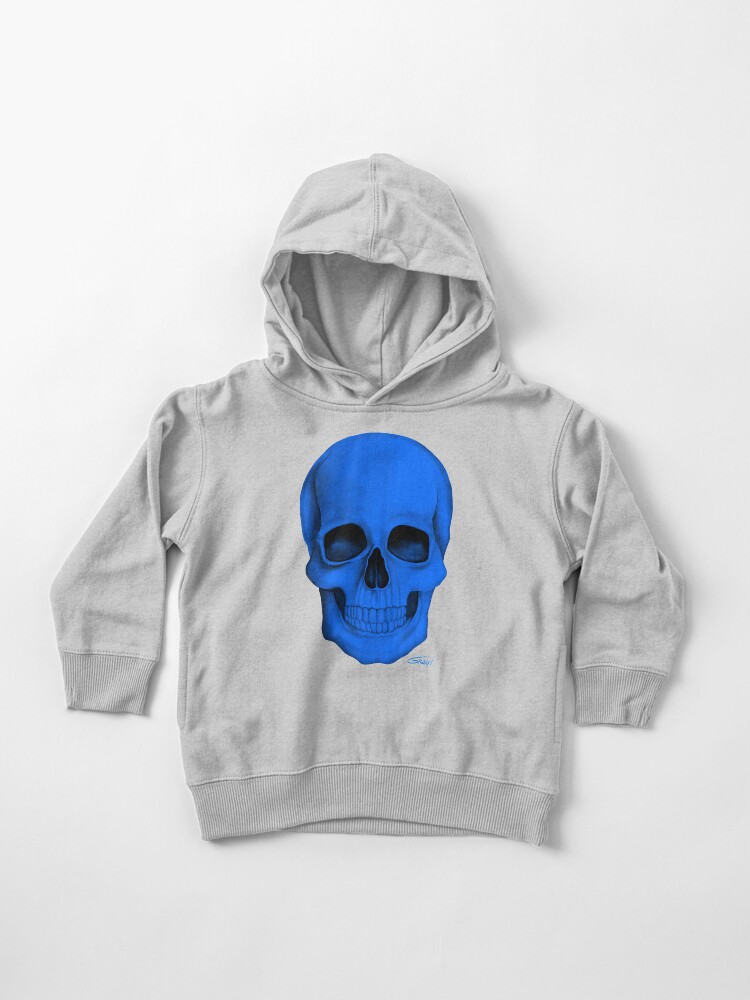 blue skull hoodie