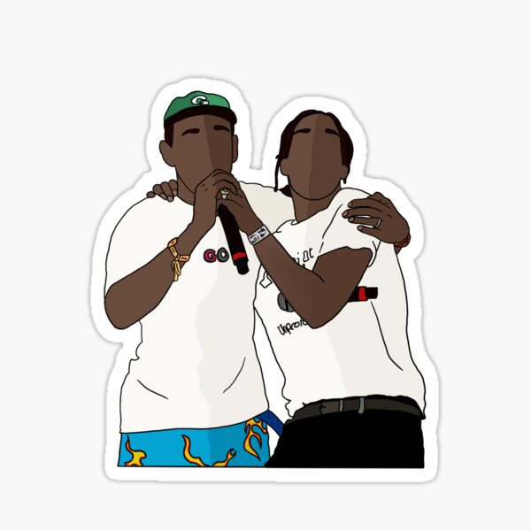 Tyler the creator and A$AP Rocky Sticker