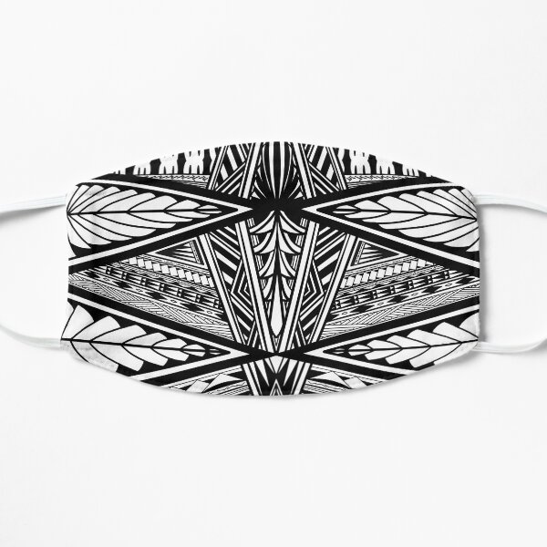 Tapa patterns Flat Mask