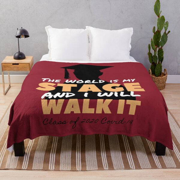 Item preview, Coronavirus Graduate Class of 2020 "The World is MY Stage and I Will Walk It" designed and sold by Teacher PRIDE.