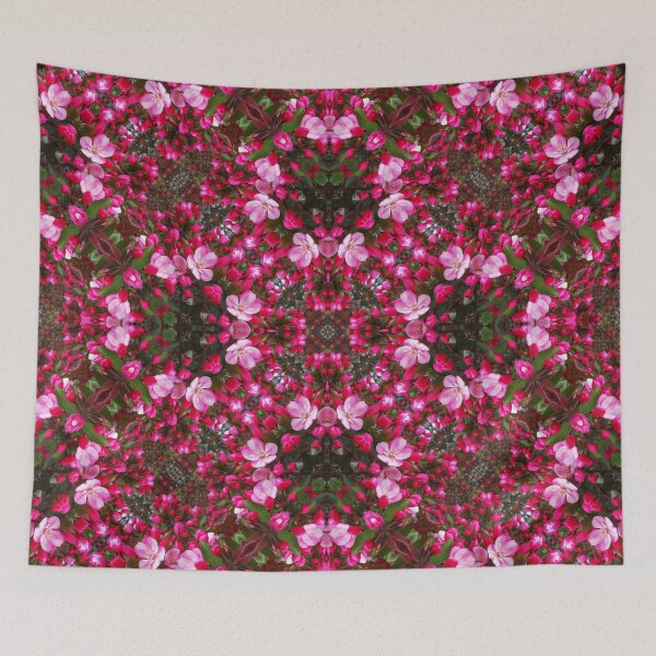 Item preview, Spring blossoms kaleidoscope - Strawberry Parfait Crabapple designed and sold by rvjames.