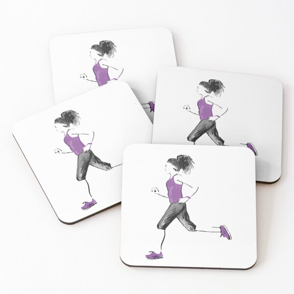 Aperçu de l'œuvre Running femme créée et vendue par KitCatCards.