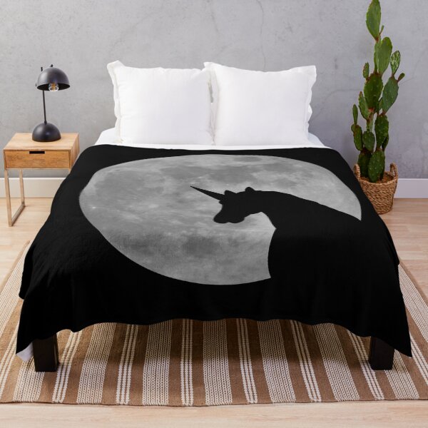 Item preview, Unicorn Silhouette At Full Moon designed and sold by Mythos57.