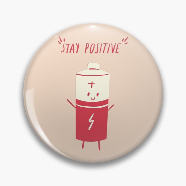 Item preview, Cute Stay Positive Battery designed and sold by wbfm.