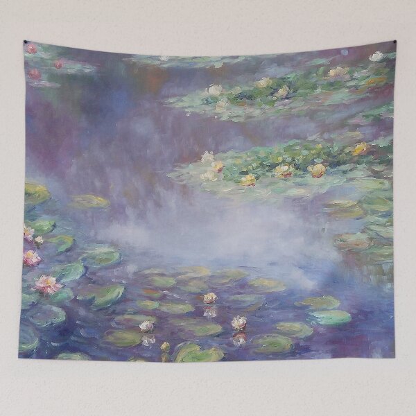Item preview, CLAUDE MONET, Water Lilies mask designed and sold by moss&moon designs.