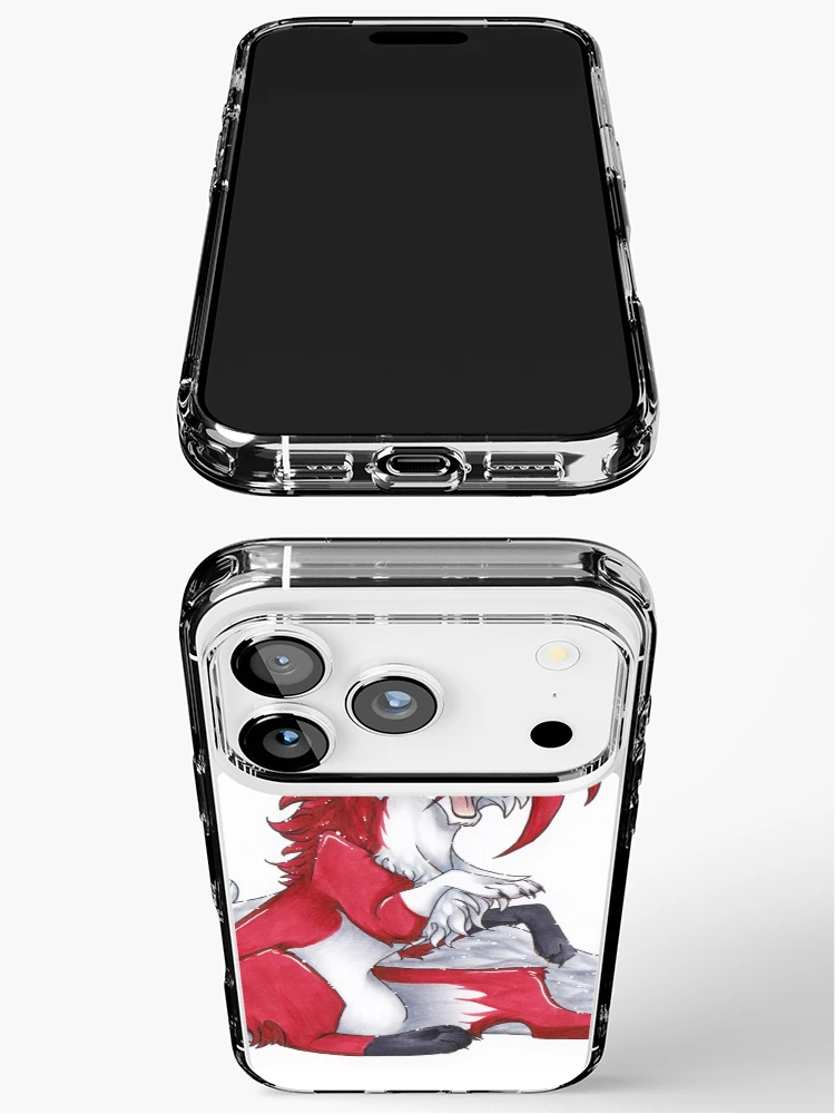 Thumbnail 3 of 5, iPhone Case, Red designed and sold by Rabbiata.