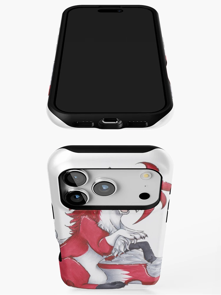 Thumbnail 3 of 4, iPhone Case, Red designed and sold by Rabbiata.