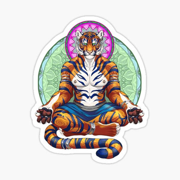 Item preview, Meditations I Tiger Man designed and sold by PaleoPanthera.