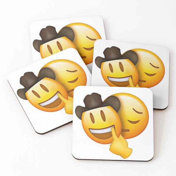 Item preview, sad cowboy mask emoji designed and sold by cameronbaba.