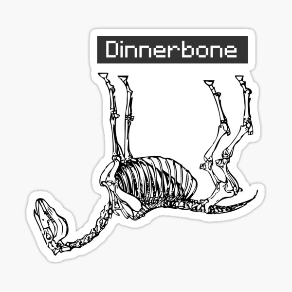 dinner bone Sticker