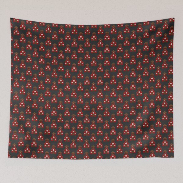 Item preview, Little Red School House Chalkboard School Pattern designed and sold by digitalvintage.