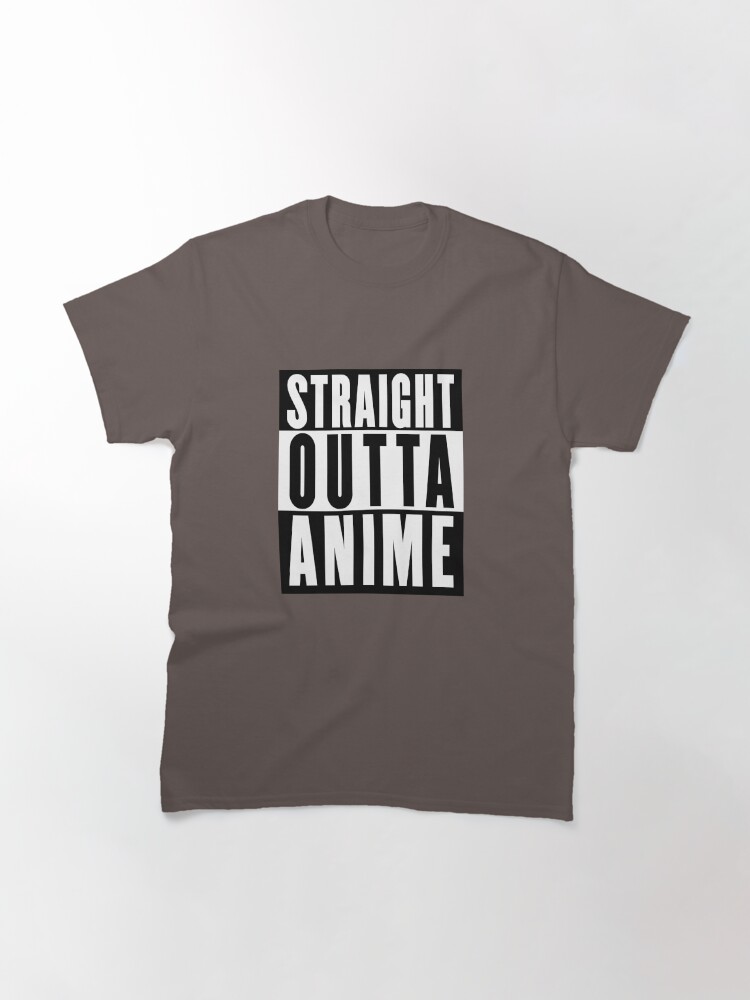 straight outta anime t shirt