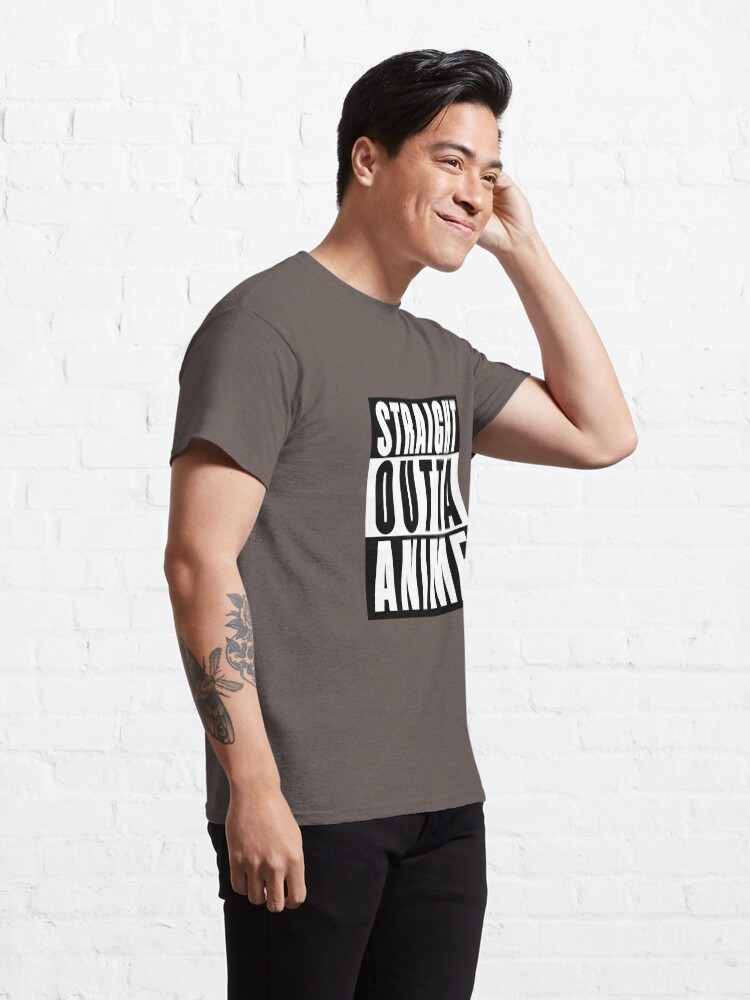 straight outta anime t shirt