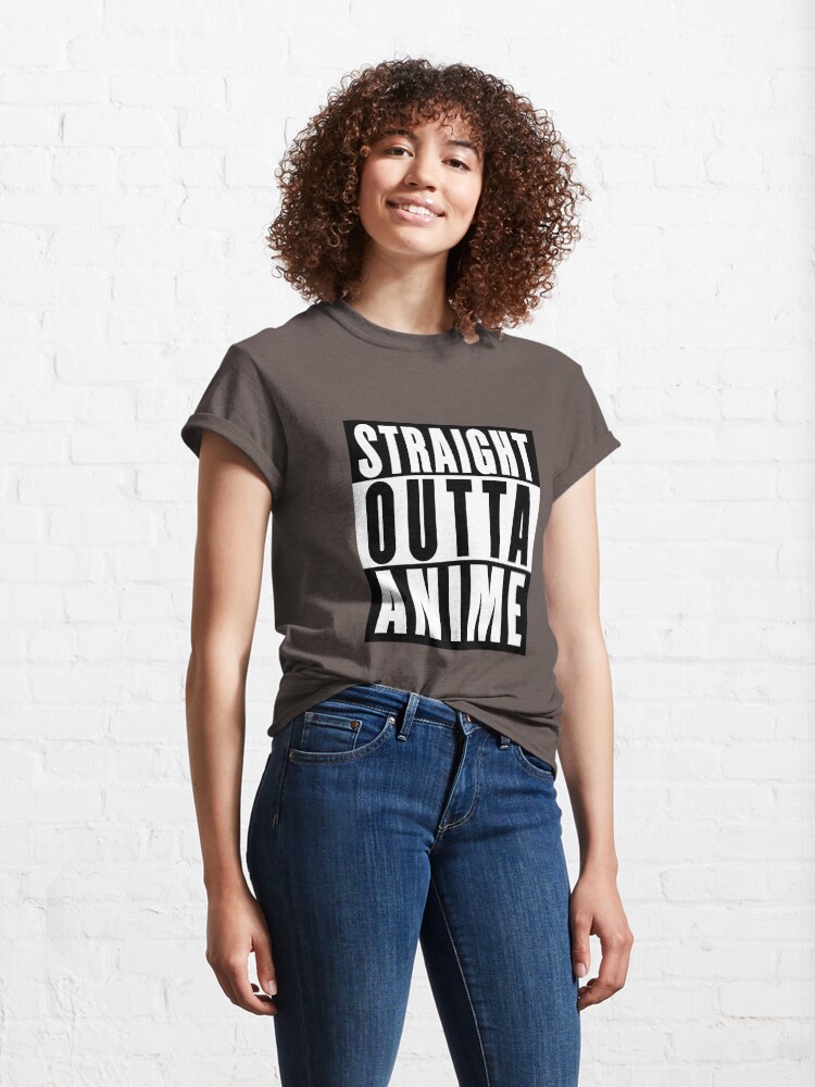 straight outta anime t shirt
