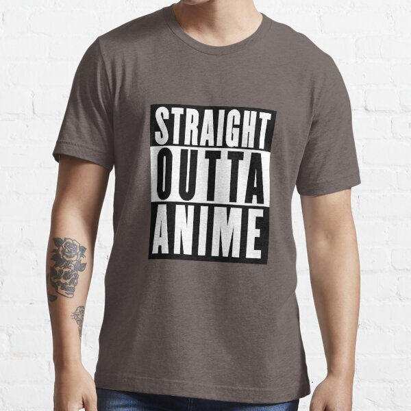 straight outta anime t shirt