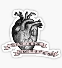 Pegatina Jet Black Heart - 5SOS