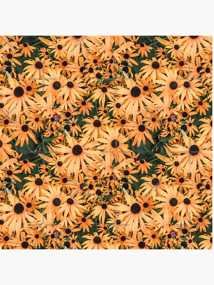 Orange Vintage Photo Flower Pattern by patternsoup