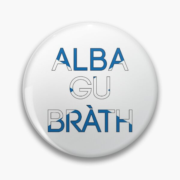 Artikelvorschau, ALBA GU BRATH, schottischer Saltire-Flaggen-Text-Slogan entworfen und verkauft von MacPean.