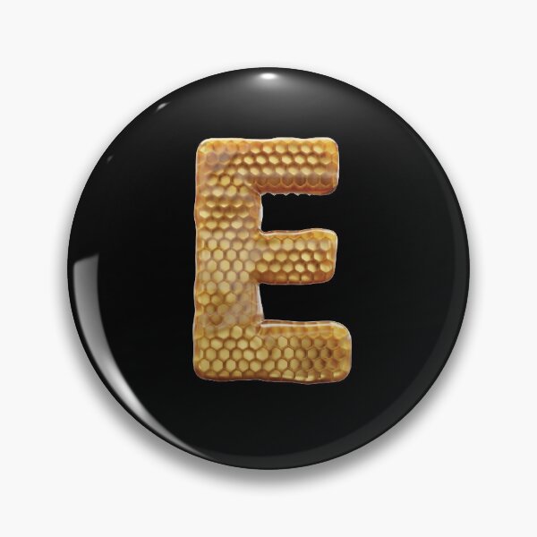 Item preview, E Letter 3d Honey Alphabet Font designed and sold by HelloFromAja.