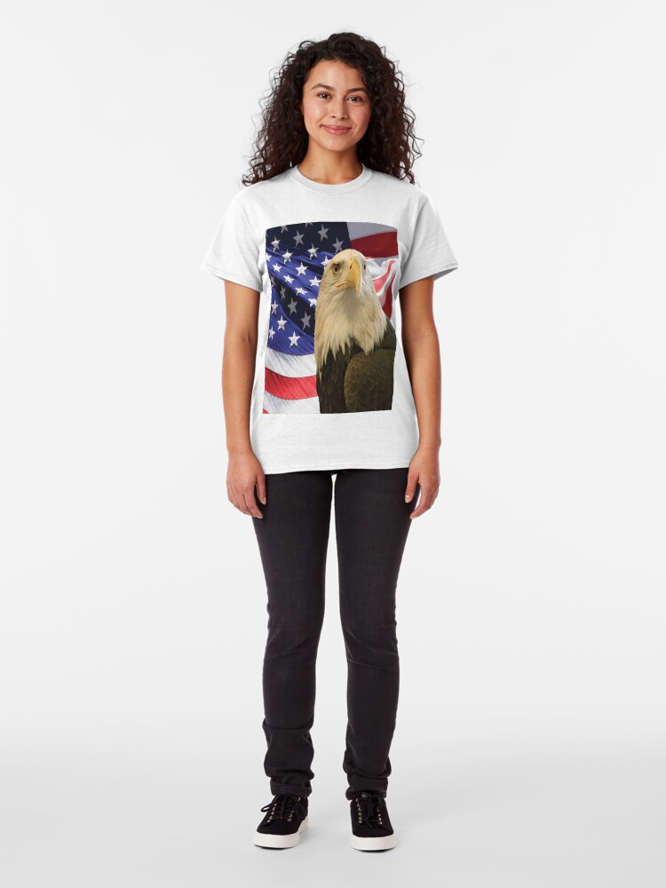 Alternate view of American Bald Eagle and Flag, RBSSG Classic T-Shirt