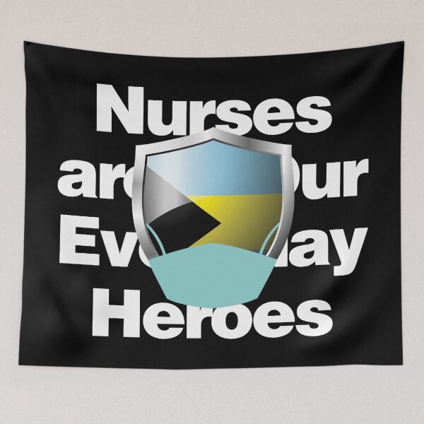 Item preview, Bahamas Nurses are Everyday Heroes designed and sold by HelloFromAja.