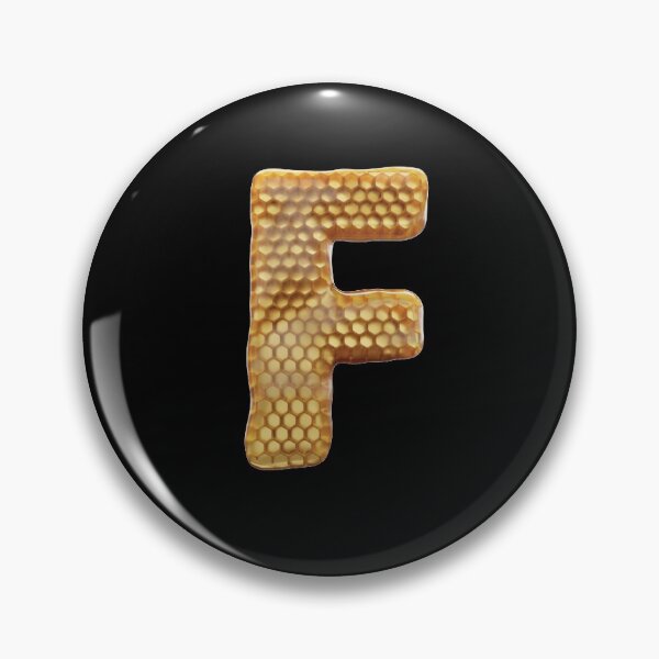 Item preview, F Letter 3d Honey Alphabet Font designed and sold by HelloFromAja.