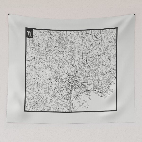 Item preview, tokyo city map transparent background designed and sold by SHIT! CLOTHING.