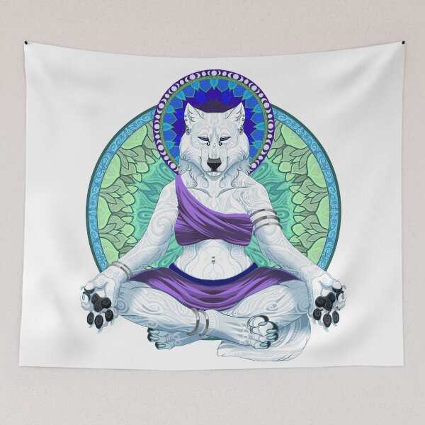 Item preview, Meditations II Wolf Woman designed and sold by PaleoPanthera.