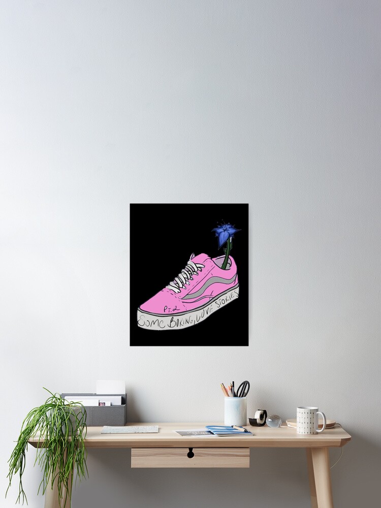 Poster Powfu Deathbed Shoes Y Flor Azul Mueren Cafe Para Tu Cabeza De Fatijld123 Redbubble
