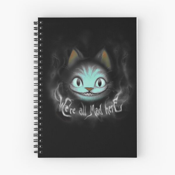 Item preview, We are all Mad here - Creepy glowing Cat - Fantasy Book designed and sold by BlancaVidal.