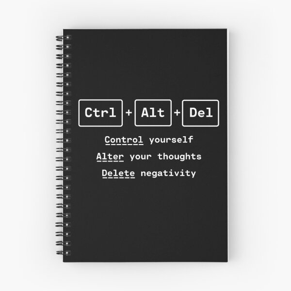 Item preview, Ctrl + Alt + Delete - control yourself, alter your thoughts, delete negativity designed and sold by ophord.