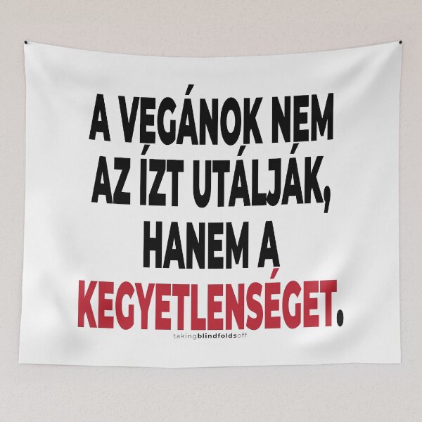 Item preview, Vegán Aktivista Grafika #takingblindfoldsoff 25 v2 magyar designed and sold by blindfoldsoff.