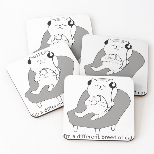 Item preview, A different breed of cat (meditating cat) designed and sold by MUZA9.