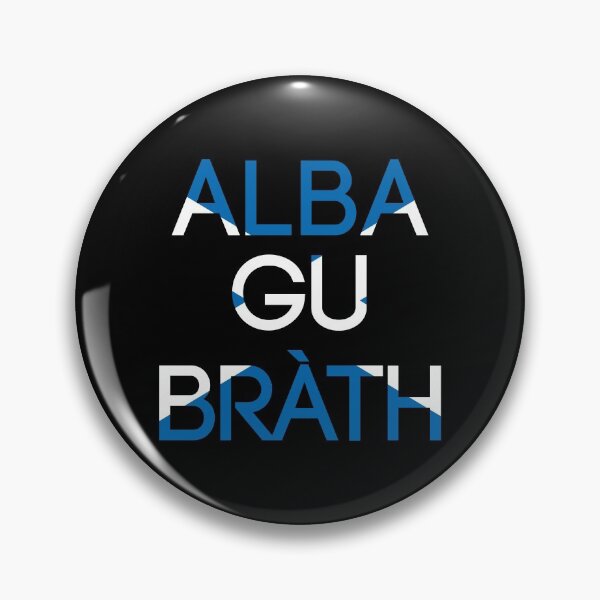 Artikelvorschau, ALBA GU BRATH, schottischer Saltire-Flaggen-Text-Slogan entworfen und verkauft von MacPean.