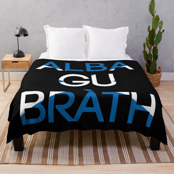 Item preview, ALBA GU BRATH, eslogan de texto de la bandera de Saltire escocés designed and sold by MacPean.