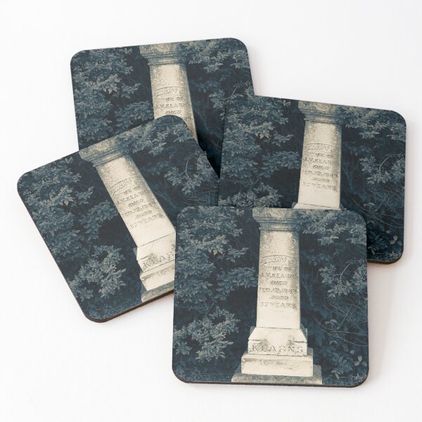 Item preview, Tall Gravestone Surrounded by Bushes designed and sold by Kyle West.