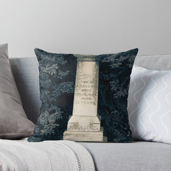 Item preview, Tall Gravestone Surrounded by Bushes designed and sold by Kyle West.